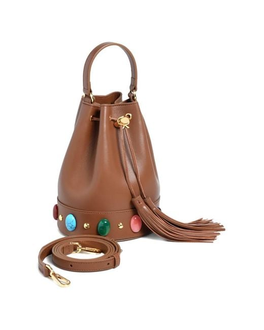 Gianvito Rossi Sienna Shanti バケットバッグ Brown