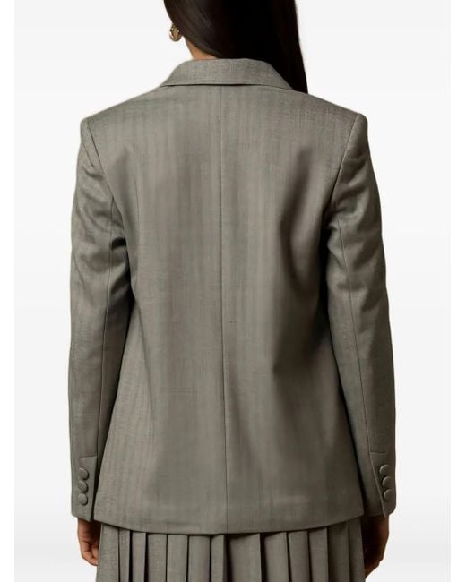 Kocca Gray Gisberta Single-Breasted Blazer
