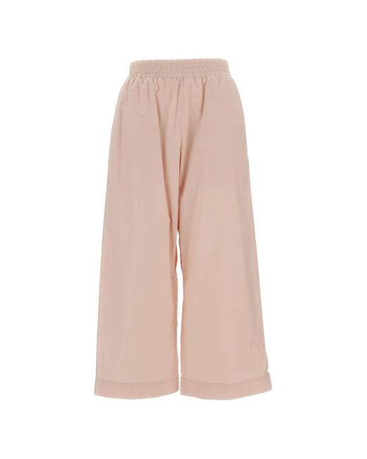 Pantalones Plisados Plan C de color Pink