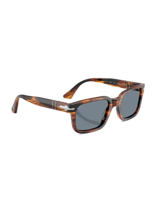 Persol Blue Striped Square Sunglasses for men