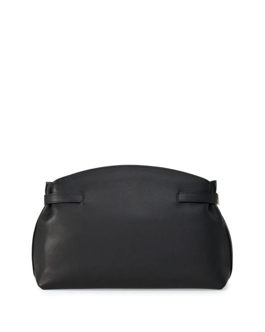 Petite pochette en cuir hug Ferragamo en coloris Black