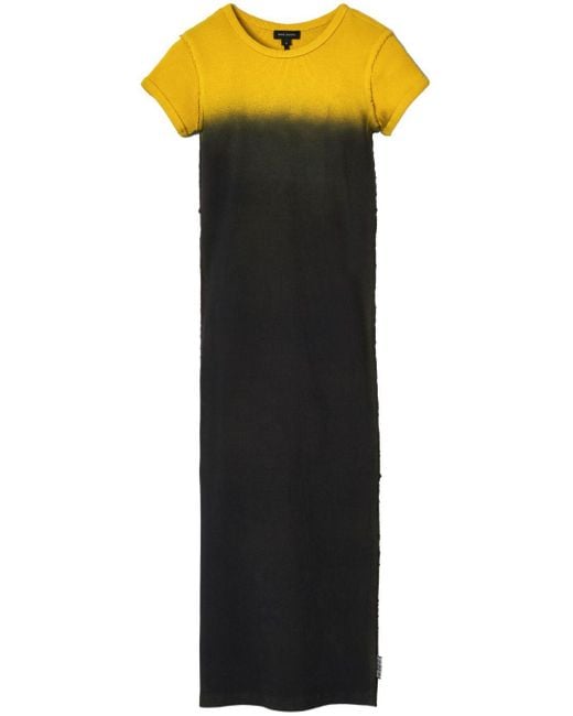 Marc Jacobs Black Grunge Spray-effect T-shirt Dress