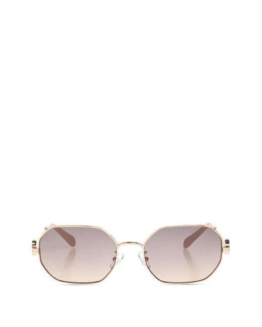 Tory Burch Pink Miller Oval-Frame Sunglasses