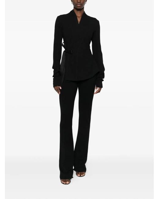 Rick Owens Black Wool Jacket