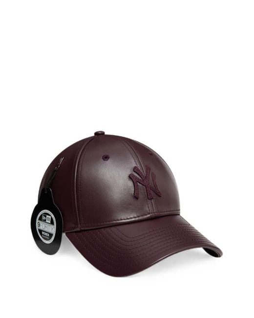 KTZ Purple 9Forty Leather Cap