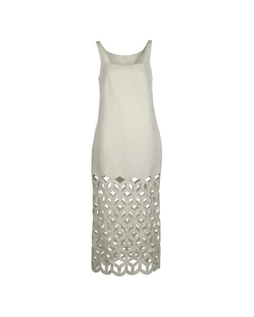 Valentino Garavani White Cut-Out Midi Dress