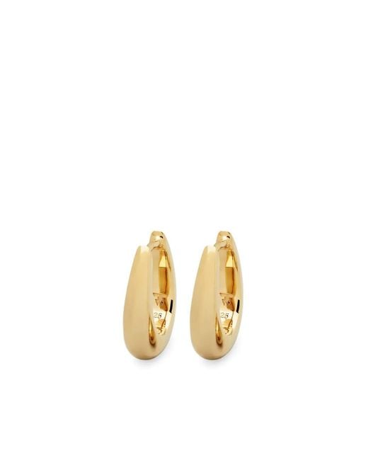 Tom Wood Metallic Liz Hoop Earrings