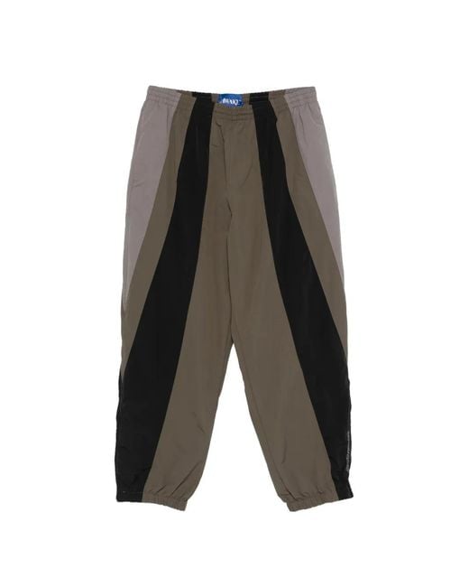 AWAKE NY Gray Pusherman Colourblock Track Pants for men