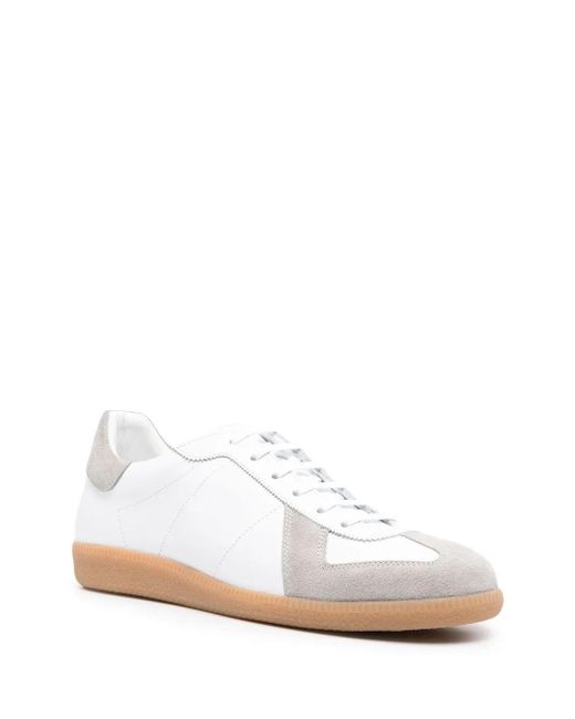 Scarosso White Hans Leather Sneakers for men