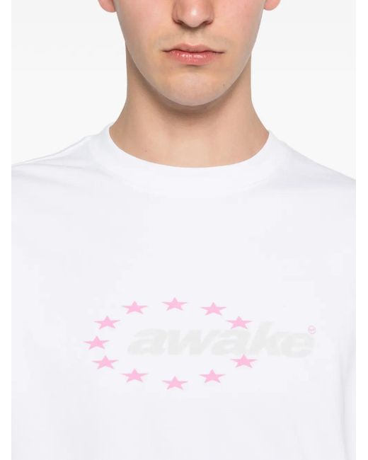 AWAKE NY White Star Logo T-Shirt for men