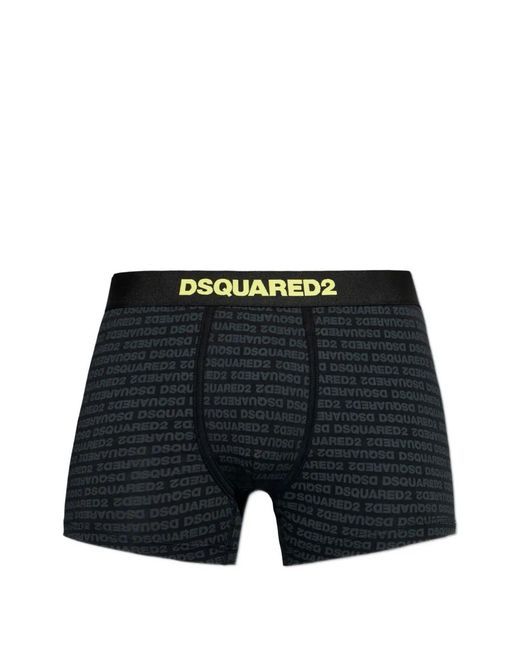 DSquared² Black Logo-Print Boxers for men