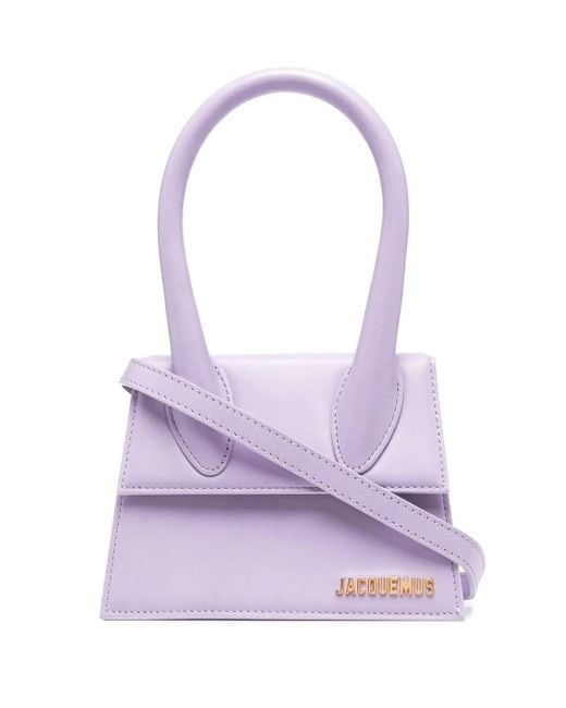 Jacquemus Purple Le Chiquito Medium Leather Top-handle Bag
