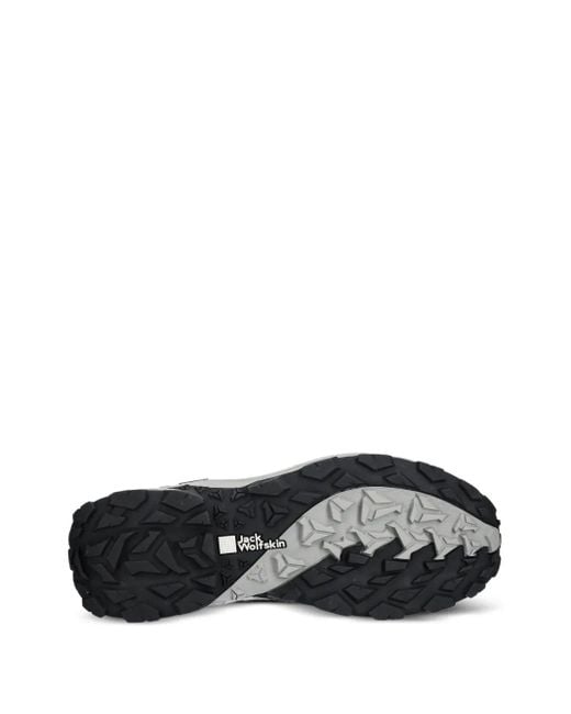 Jack Wolfskin Black Vojo Tour Texapore Lace-Up Fastening Performance Sneakers for men