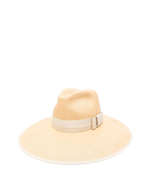 Alexander McQueen Natural Bow-Detailing Trilby