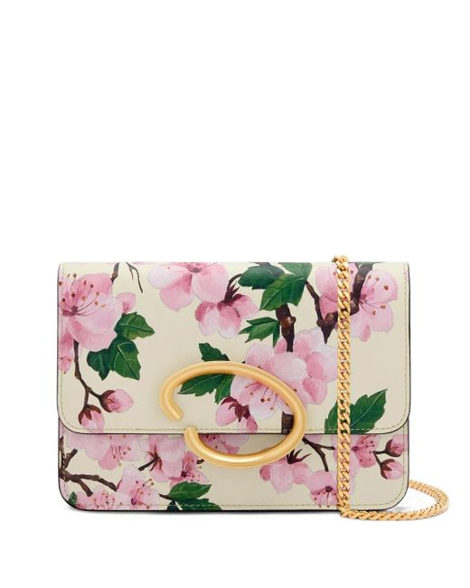 Oscar de la Renta Pink O Pochette Crossbody Bag