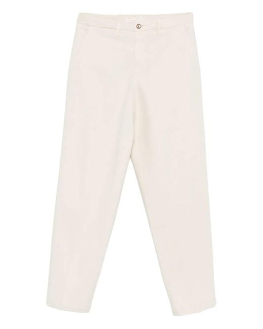Briglia 1949 White Tapered Trousers