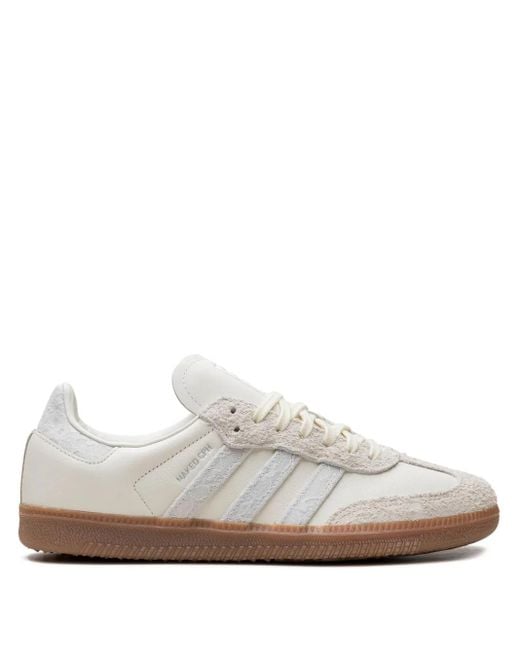 Adidas White Suede Leather Samba Sneakers