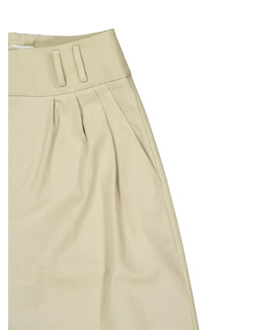 Altuzarra White Wilson Pleated Trousers