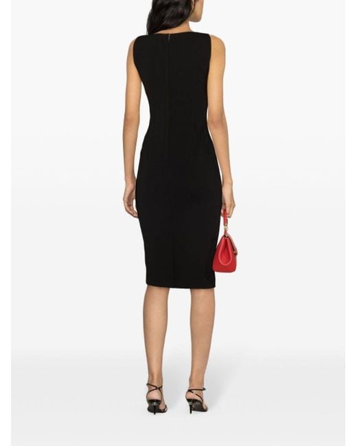 Dolce & Gabbana Mouwloze Midi-jurk in het Black