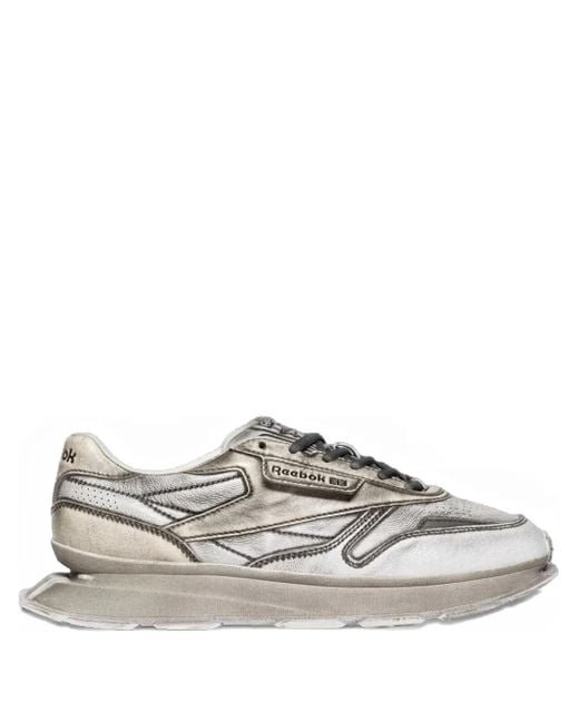 Reebok White Classic Leather Ltd Gravel Sneakers for men