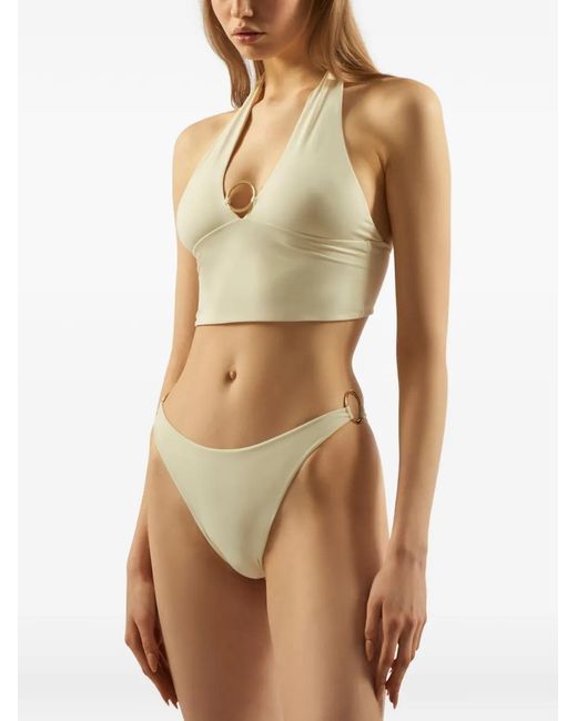 Taller Marmo Metallic Ring-Detail Bikini Set (Set Of Two)