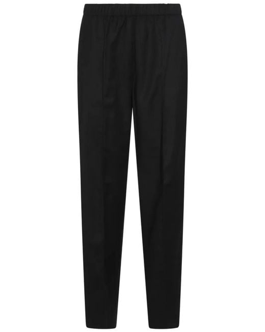 Fabiana Filippi Black Elasticated-Waistband Trousers