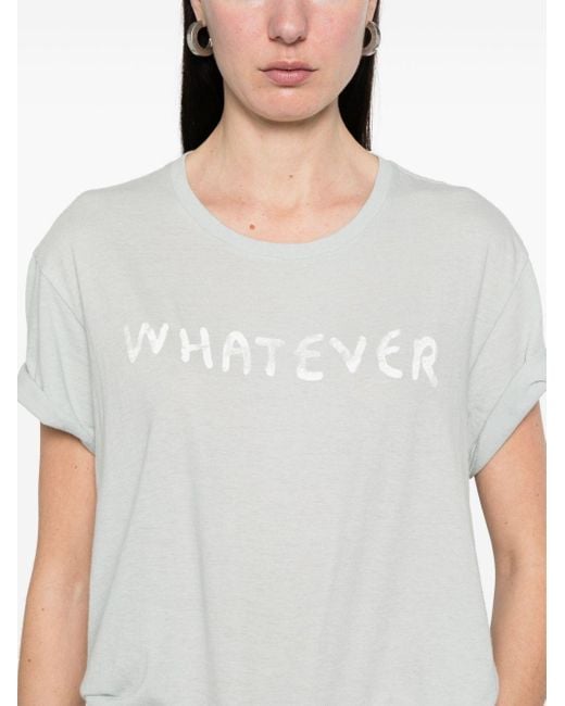 R13 White "Whatever Boy" T-Shirt