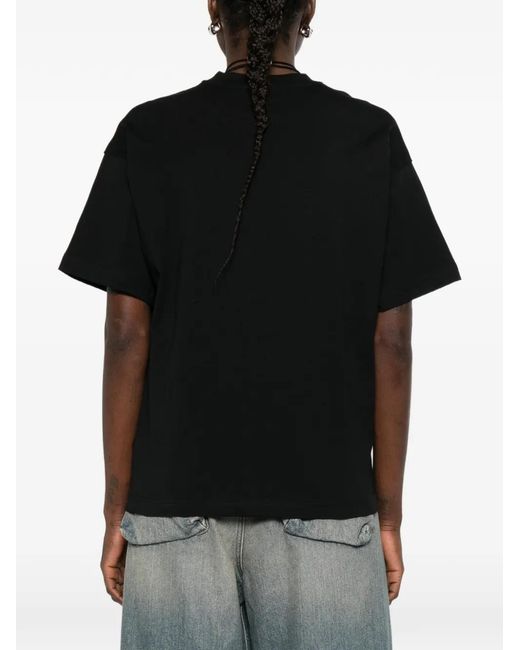 Moschino Black Graphic-Print T-Shirt