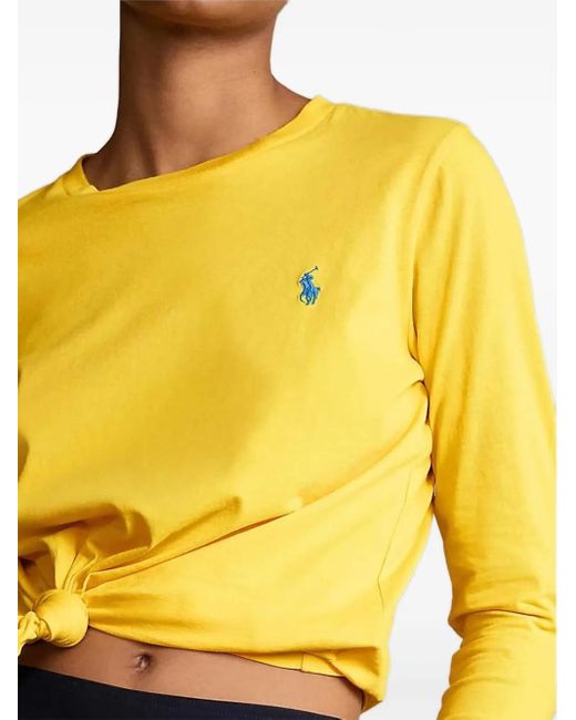 Polo Ralph Lauren ノット ロングスリーブトップ Yellow