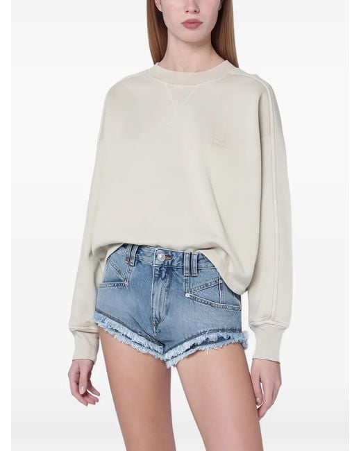 Isabel Marant White Sunny Cotton Sweatshirt