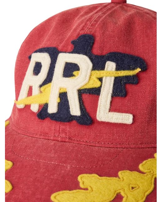 RRL Red Logo-Appliqué Cap for men