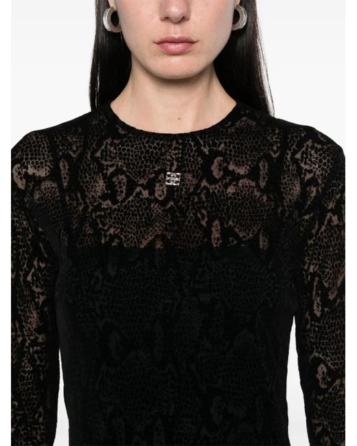 Givenchy Gesmockte Mini-Jurk in het Black