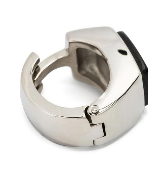 Lanvin Metallic Gemstone Cushion Cufflinks for men