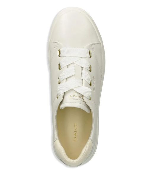 Gant レザースニーカー White