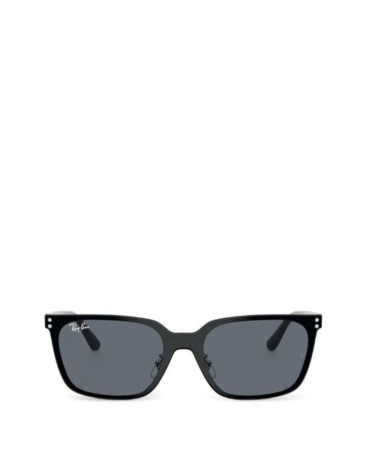Ray-Ban Gray Square-Frame Sunglasses