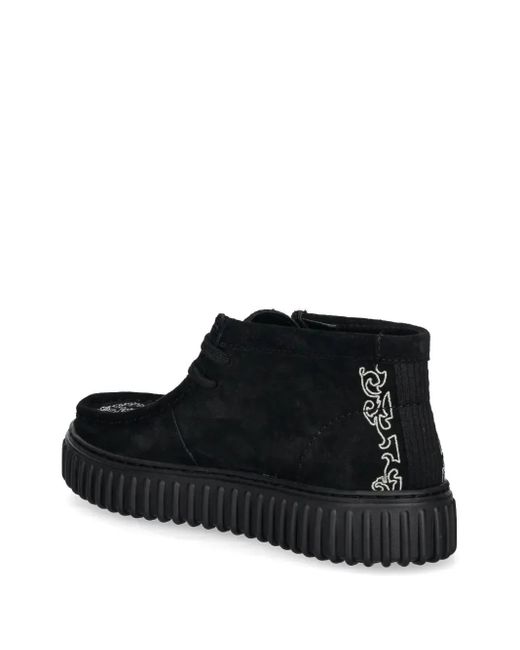 Clarks Black Torhill Shoes for men