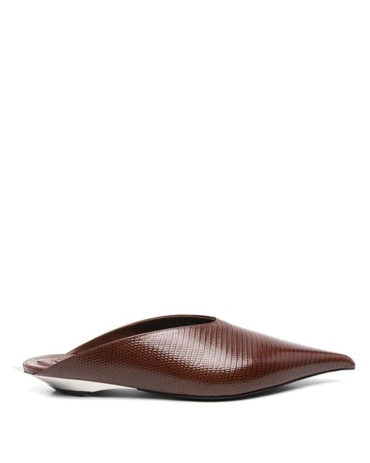 Mules Fang Mugler en coloris Brown