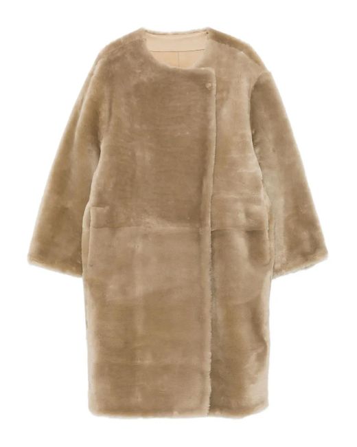 Totême Natural Shearling Coat