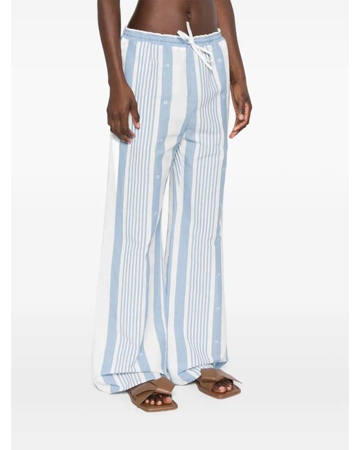 Givenchy Blue 4G Stripes Trousers