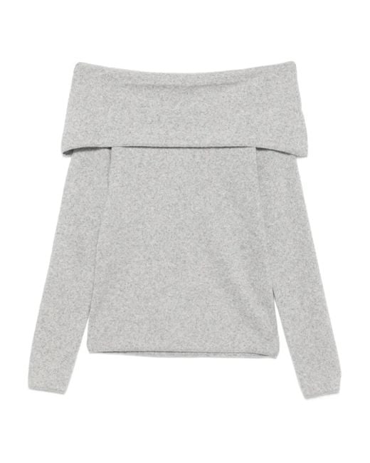 Seventy White Klassischer Kaschmirpullover
