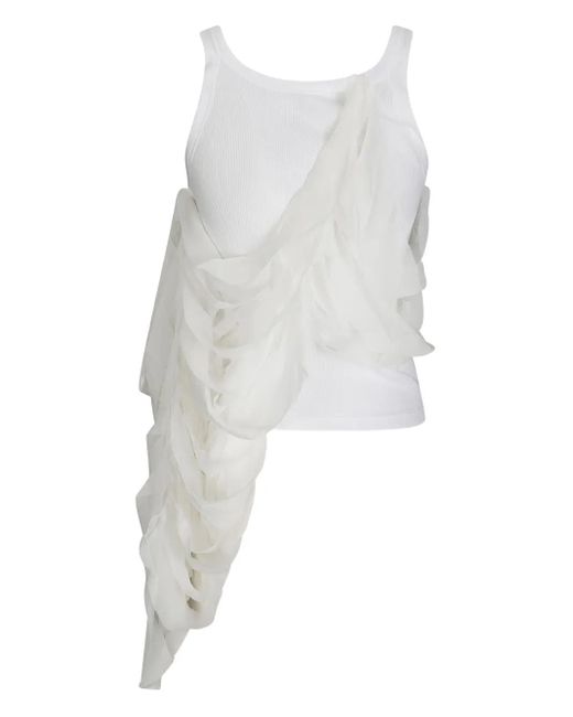 Maria Calderara White Layered Tank Top