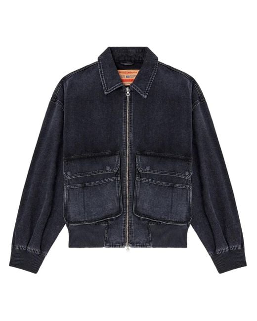 DIESEL Blue D-Kurz Denim Jacket