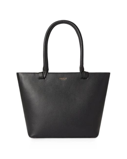 Osprey Black Collier Leather Tote Bag