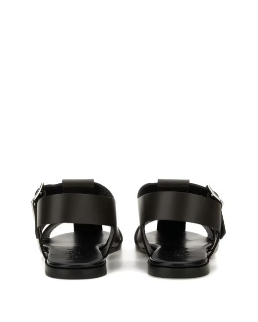 Aeyde Black Buckle-Fastening Leather Sandals