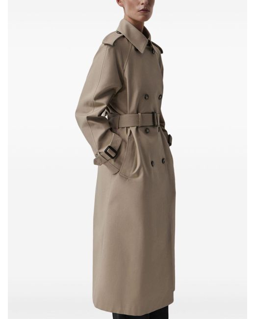 12 STOREEZ Natural Double-breasted Trench Coat