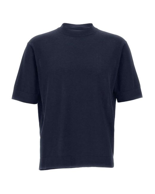 FILIPPO DE LAURENTIIS Blue Cotton T-Shirt for men