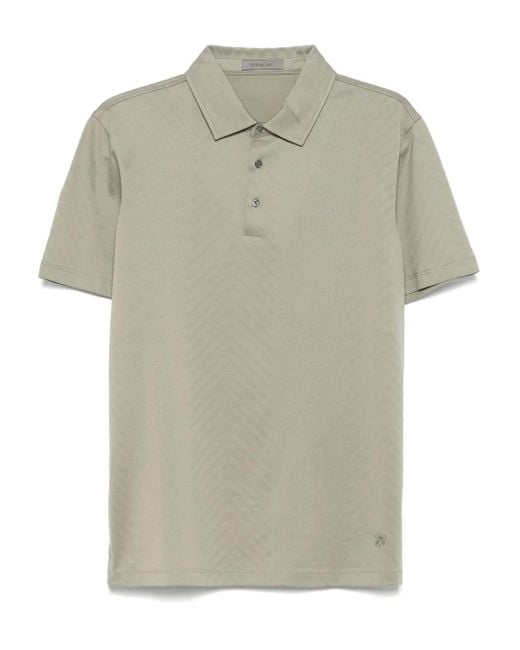 Corneliani Green Jersey Polo Shirt for men