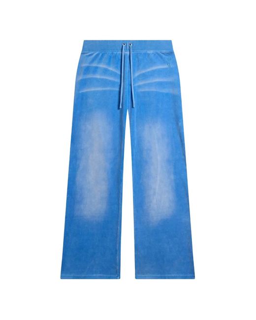 Juicy Couture Blue Pantalon De Jogging À Effet Délavé