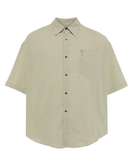 T-shirt en coton à logo AMI pour homme en coloris White