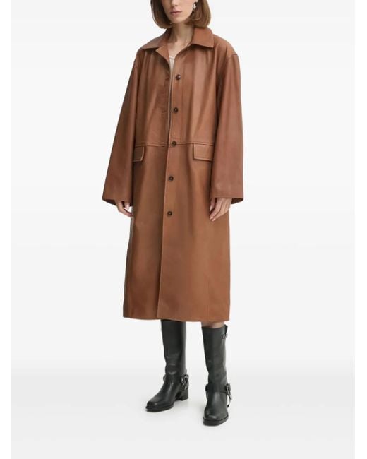 Cappotto Con Bottoni di Herskind in Brown